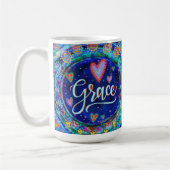 Fun Grace Whimsical Girly Blue Inspirerend Koffiemok (Links)