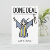 Fun Graduation Party Invitation Kaart (Staand voorkant)