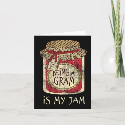 Fun Grandma Cute & Funny Being A Gram Quote Kaart (Voorkant)