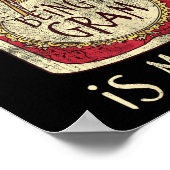 Fun Grandma Cute & Funny Being A Gram Quote Poster (Hoek)