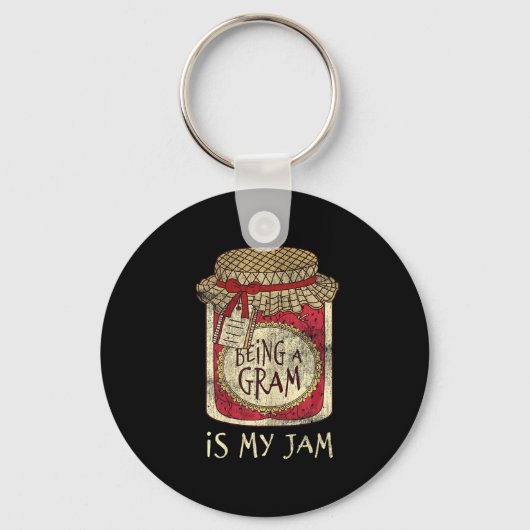 Fun Grandma Cute &amp; Funny Being A Gram Quote  Sleutelhanger (Voorkant)