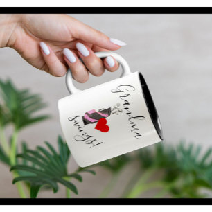 Fun Grandma Golfer Golf Bag Tweekleurige Koffiemok