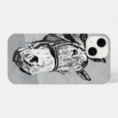 Fun Graphic Art Horse, nieuwsgierig naar je iPhone Hoesje (Achterkant horizontaal)