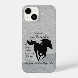 Fun Graphic Art Horses dragen Wisdom iPhone 14 Hoesje