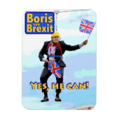 Fun graphic Boris Johnson Brexit van Europa afbeel Magneet (Verticaal)