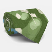 Fun graphic golf course tie stropdas (Opgerold)