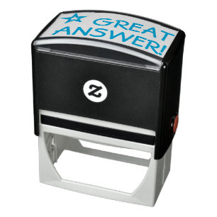 Fun "GREAT ANTWOORD!" Educator Rubber Stamp Zelfinktende Stempel