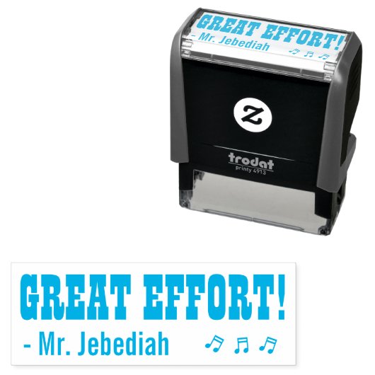 Fun "GREAT EFFORT!" Bevestiging Rubberstempel Zelfinktende Stempel (In situ)