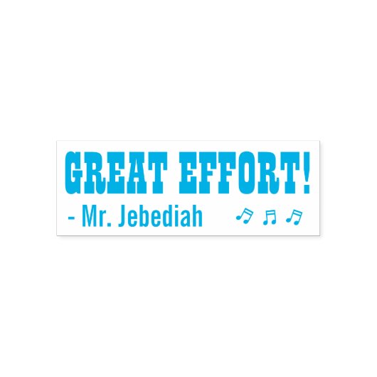 Fun "GREAT EFFORT!" Bevestiging Rubberstempel Zelfinktende Stempel (Design)