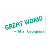 Fun "GREAT WORK!" Rubberstempel voor toewijzing Zelfinktende Stempel (Design)