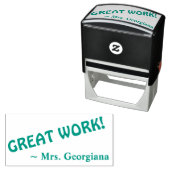 Fun "GREAT WORK!" Rubberstempel voor toewijzing Zelfinktende Stempel (In situ)