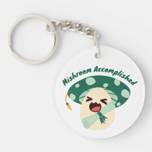Fun Green Afstudeerder Sleutelhanger