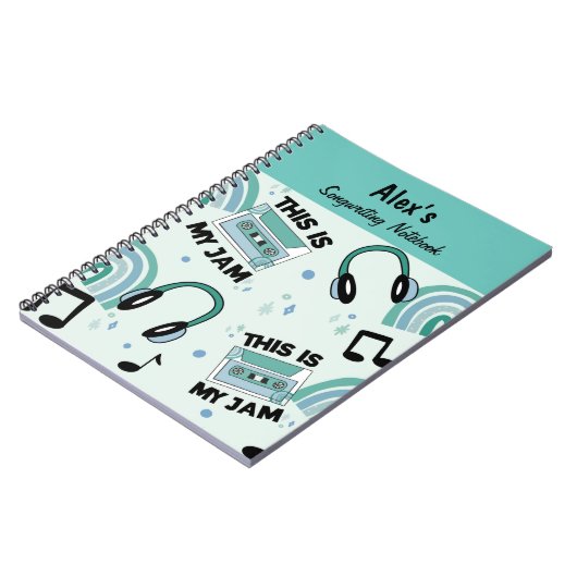 Fun Green Boys Songwrite Notitieboek (Linkerzijde)