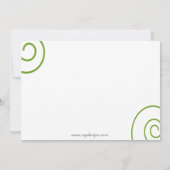 Fun Green Corporate Party Invitation Kaart (Achterkant)