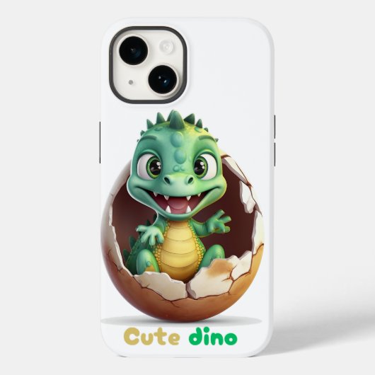 Fun Green Dino Case-Mate iPhone Case (Achterkant)