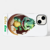 Fun Green Dino Case-Mate iPhone Case (Achterkant (horizontaal))