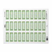 Fun Green St Patricks Day Ierse zegeningen Etiket (Full Sheet)