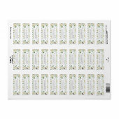 Fun Green St Patricks Day Ierse zegeningen Etiket (Full Sheet)