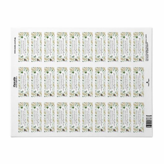 Fun Green St Patricks Day Ierse zegeningen Etiket (Full Sheet)