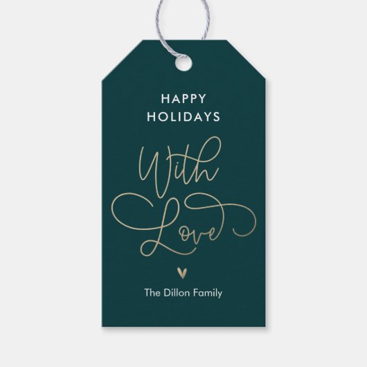 Fun Greeting EDITABLE COLOR Holiday Gift Labels Cadeaulabel (Voorkant)