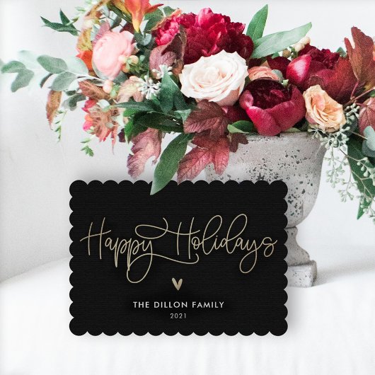 Fun Greeting EDITABLE COLOR No Photo Holiday Kaart