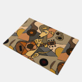 Fun Greyhound Dog die gitar Modern Art speelt Deurmat (Schuin)