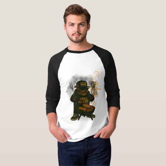 Fun Grill Master BBQ T-shirt (Voorkant volledig)