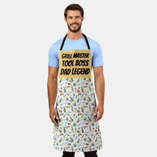 Fun GRILL MASTER TOOL BAAS PAP LEGENDE Schort