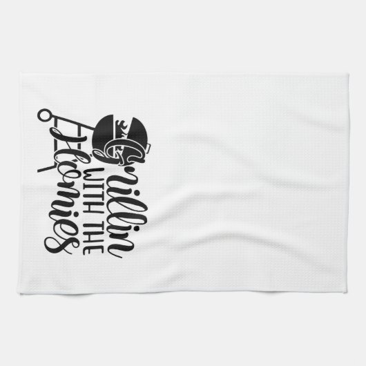 Fun Grillin met de homies-koeling Theedoek (Horizontaal)