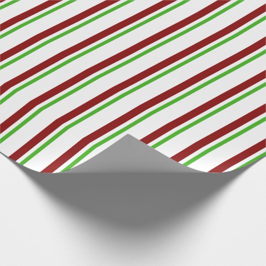 Fun-groen, wit, rood gekleurd kerstfeest geïnspire cadeaupapier (Hoek)