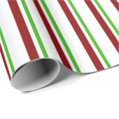 Fun-groen, wit, rood gekleurd kerstfeest geïnspire cadeaupapier (Rol Hoek)