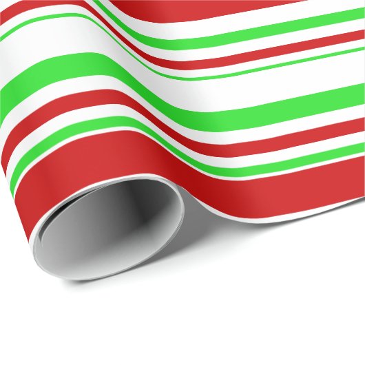 Fun-groen, wit, rood gekleurd kerstfeest geïnspire cadeaupapier (Rol Hoek)