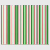 Fun-groen, wit, rood gekleurd kerstfeest geïnspire cadeaupapier (Vlak)