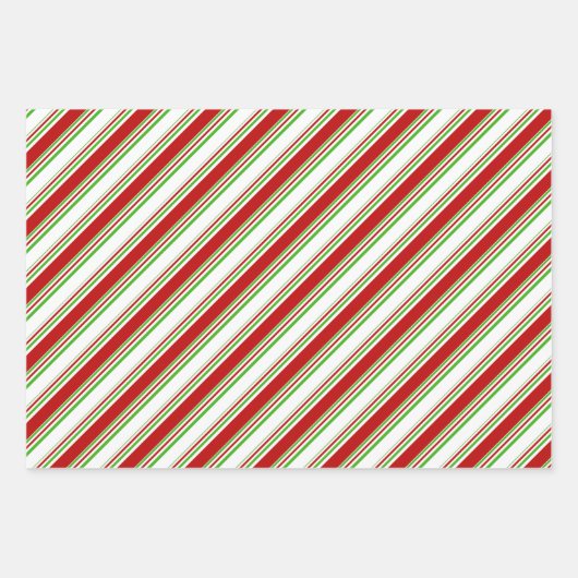 Fun-groene, witte, rode, met Kerstmis geïnspireerd Inpakpapier Vel (Voorkant)