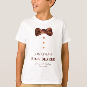 Fun Groomsman golden Stropdas Wedding T-shirt