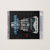 Fun Groomsmen Uitnodiging Legpuzzel (Horizontaal)