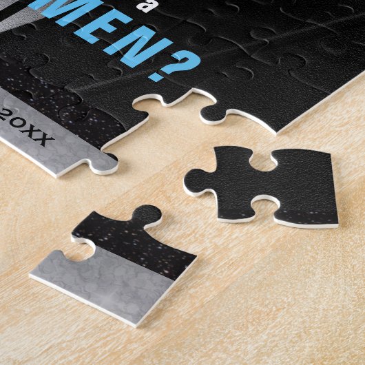 Fun Groomsmen Uitnodiging Legpuzzel (Zijkant)