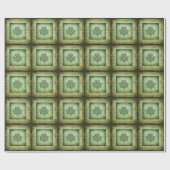 Fun grundge Irish boetshamrock Cadeaupapier (Vlak)