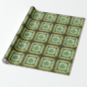 Fun grundge Irish boetshamrock Cadeaupapier (Uitgerold)
