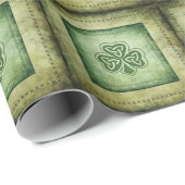 Fun grundge Irish boetshamrock Cadeaupapier (Rol Hoek)