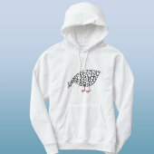 Fun Guinee Hen Bird Hoodie