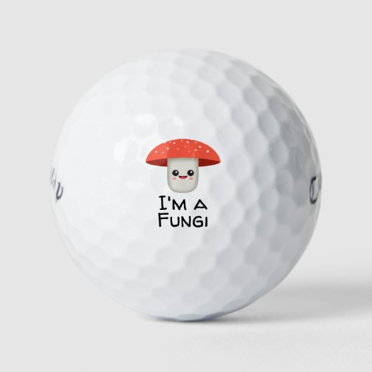 Fun Guy Fungi-paddenstoel Golfballen (Voorkant)