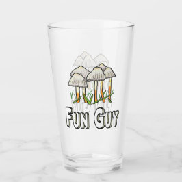 Fun Guy Funny Mushroom Pun Glas