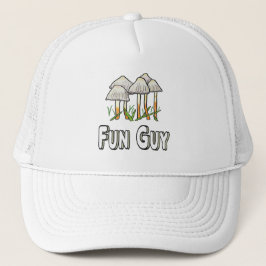 Fun Guy Funny Mushroom Pun Trucker Pet