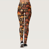 Fun Guy Mushrooms Herfst Pattern Leggings (Achterkant)