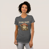 “Fun Guy” Paddenstoelen T-Shirt – Grappig Cartoon (Voorkant volledig)