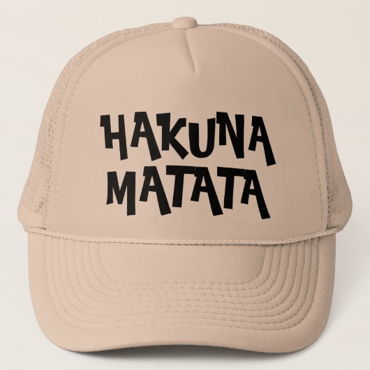 Fun Hakuna Matata Trucker Pet (Voorkant)