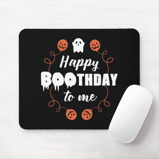 Fun Halloween Birthday Muismat (Met muis)