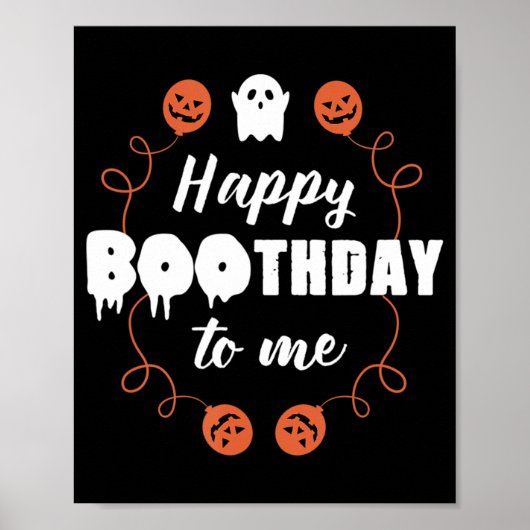 Fun Halloween Birthday Poster (Voorkant)