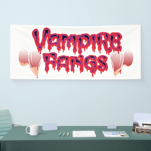 Fun Halloween Bloody Vampire Fangs Spandoek (Beurs)
